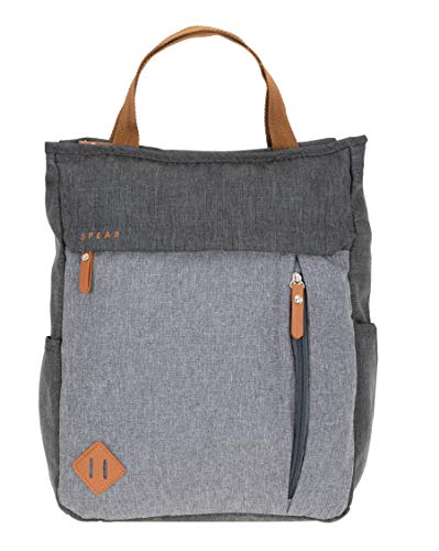 Spear Rucksack Damen Herren Hygge Cityruksack Damenrucksack Freizeitrucksack Büro Sport Freizeit backpack A4 12788 (anthrazit/grau) von Spear