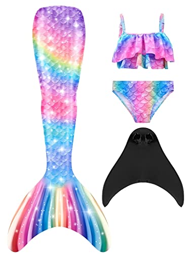 SPEEDEVE Mädchen Meerjungfrauenschwanz Meerjungfrau Flosse Bikini Set von SPEEDEVE