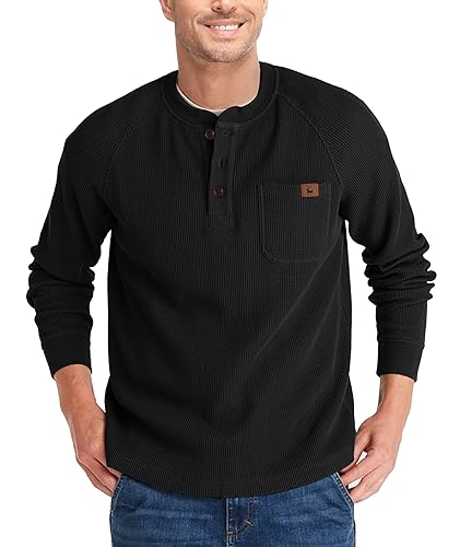 SPEEDRUN Henley Shirt Herren Langarm T-Shirts Männer Freizeithemden für Herren Business Pullover Casual Basic Regular Fit Sommerhemd Einfarbig Herbst SPEEDRUN Henley Shirt Herren Langarm T-Shirts Männer Freizeithemden für Herren Business Pullover Casual Basic Regular Fit Sommerhemd Einfarbig Herbst von SPEEDRUN