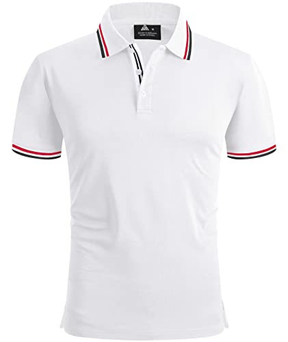 SPEEDRUN Poloshirt Herren Sommer Polohemd Schnelltrocknend Atmungsaktives Poloshirts mit Brusttasche Outdoor Golf Tennis Casual Kurzarm Hemd T-Shirt von SPEEDRUN