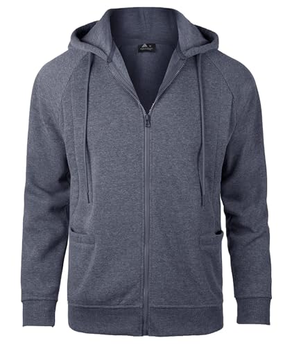 SPEEDRUN Sweatjacke Herren mit Kapuze Gefütterte Fleecejack Männer Kapuzenpullover für Herren Fell Hoodie dick mit Reißverschluss Taschen Warm Casual Outdoor Winter von SPEEDRUN