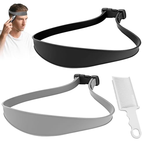 SPERMUOY Haarschneide kamm,Verstellbare Haarschneide Schablone übergang Set,Haarschneide hilfe männer Haarschneider übergang hilfe Für Selbst Haarschnitte-Schwarz-Grau von SPERMUOY