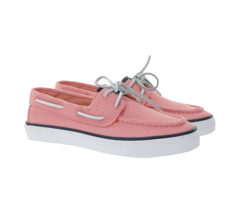 SPERRY Bahama 2.0 Canvas Boots-Schuhe nachhaltige Damen Freizeit-Schuhe mit Memory-Schaum Sohle STS88705 Lachsrosa von SPERRY