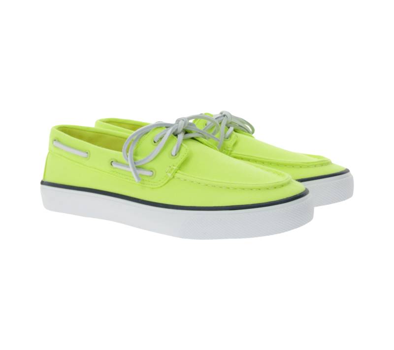 SPERRY Bahama 2.0 Canvas Boots-Schuhe nachhaltige Damen Freizeit-Schuhe mit Memory-Schaum Sohle STS88708 Lime-Grün von SPERRY