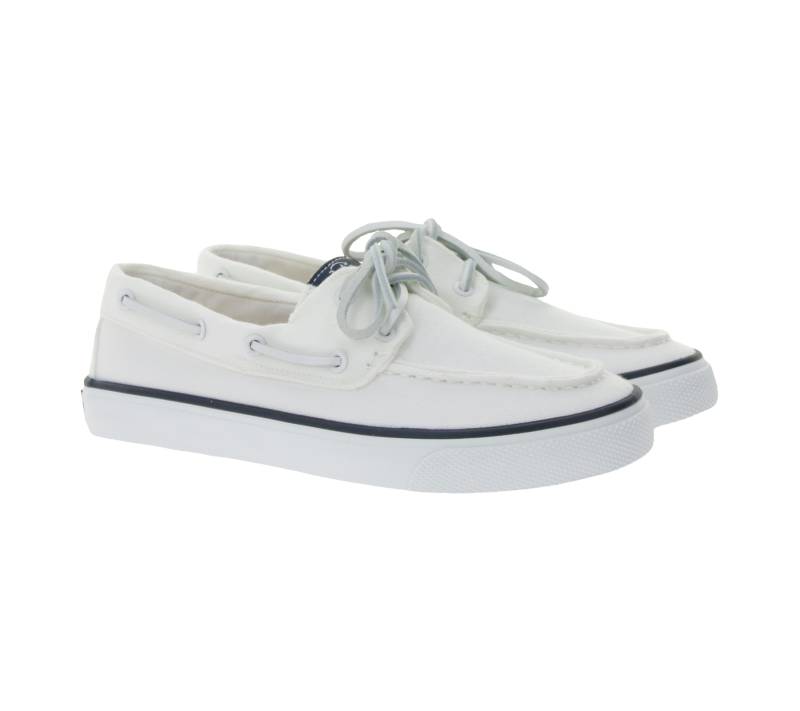SPERRY Bahama 2.0 Canvas Boots-Schuhe nachhaltige Damen Freizeit-Schuhe mit Memory-Schaum Sohle STS88709 Weiß von SPERRY