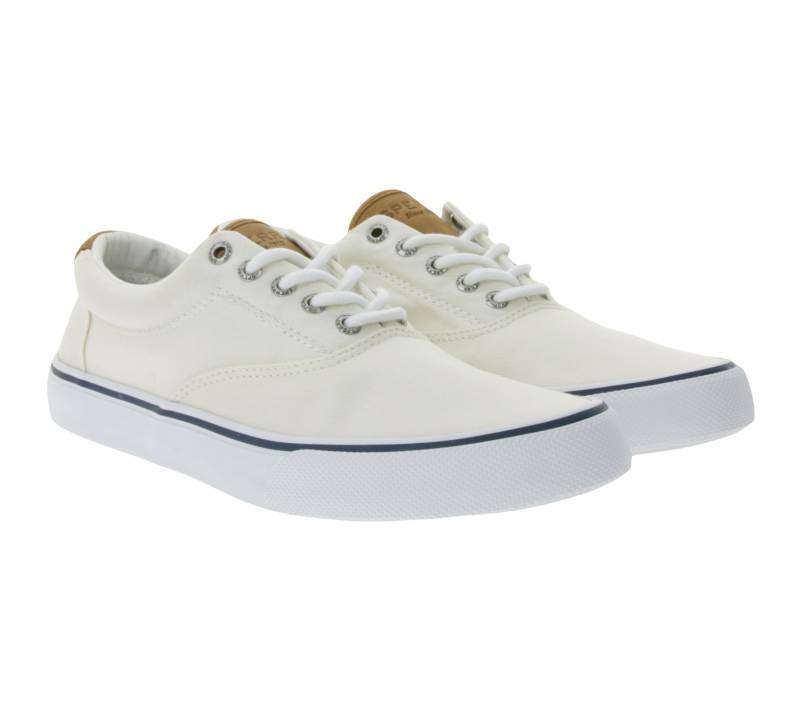 SPERRY Bahama Striper II Cvo SW Herren Bootsschuhe mit Wave-Siping-Technologie STS22043 Weiß von SPERRY