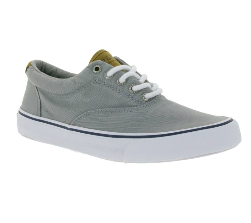 SPERRY Bahama Striper II Cvo SW Damen Canvas-Sneaker mit Wave-Siping-Technologie STS22045 Grau von SPERRY