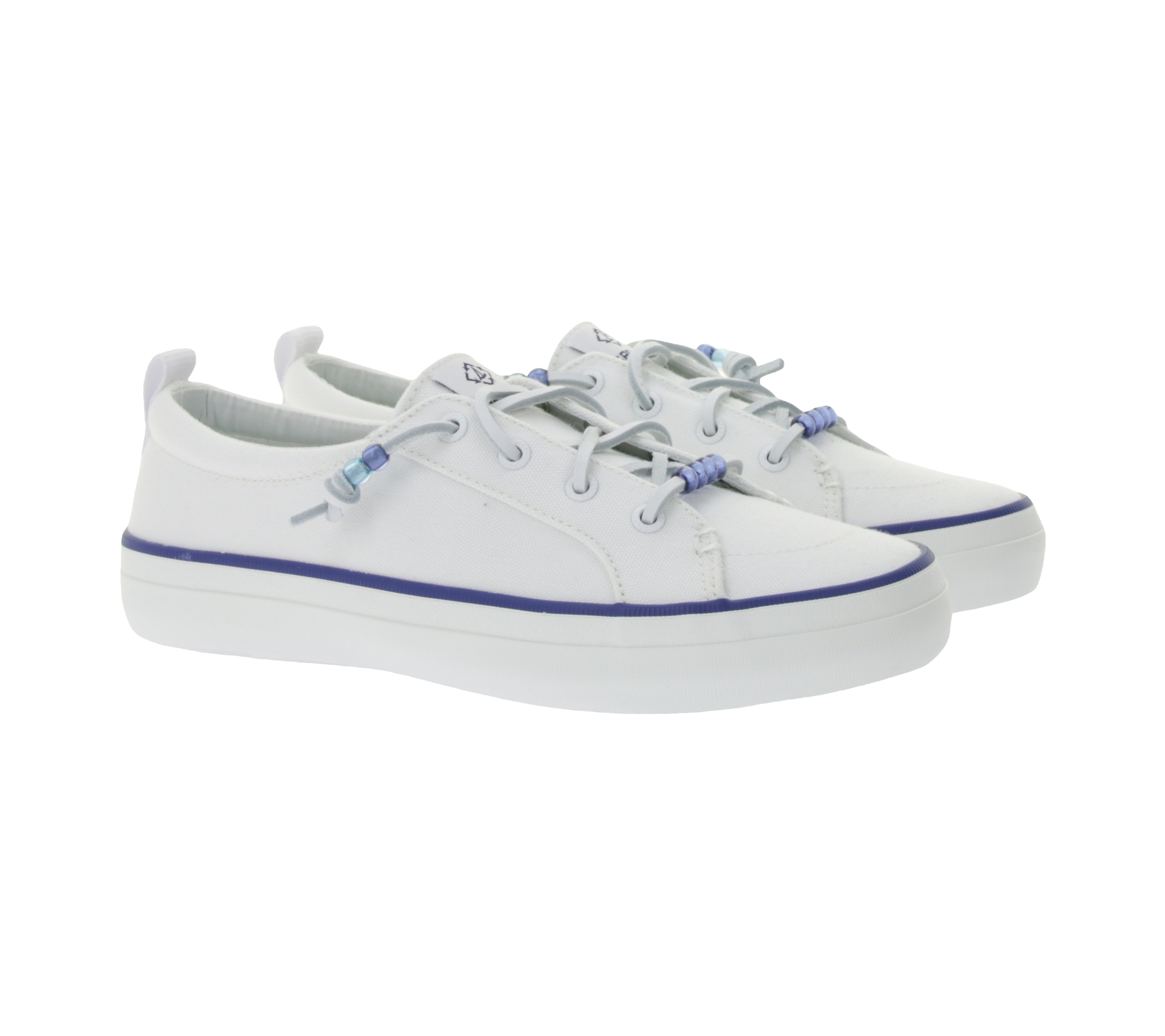 SPERRY Crest Vibe Canvas Damen Freizeit-Sneaker nachhaltige Alltags-Schuhe Schlupf-Schuhe STS88472 Weiß/Blau SPERRY Crest Vibe Canvas Damen Freizeit-Sneaker nachhaltige Alltags-Schuhe Schlupf-Schuhe STS88472 Weiß/Blau von SPERRY