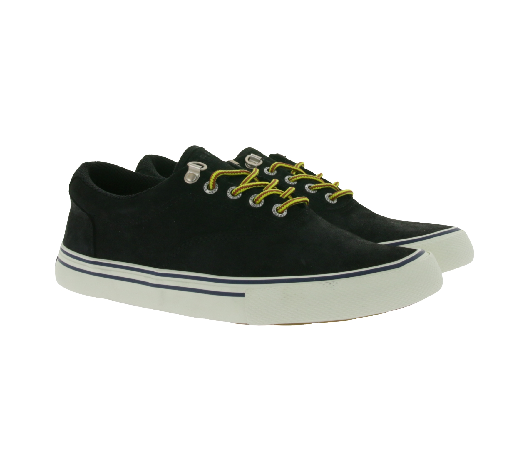 SPERRY Striper Storm CVO Sneaker für Herren Echtleder mit Wechselfußbett STS22651 Schwarz von SPERRY