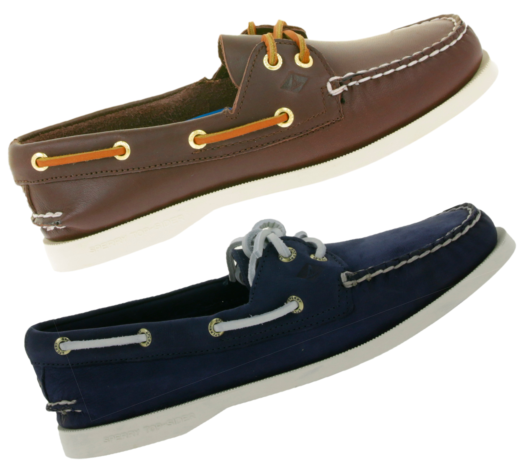 SPERRY Wms Authentic Original 2-Eye Damen Echtleder Boots-Schuhe Segel-Schuhe in verschiedenen Farben von SPERRY