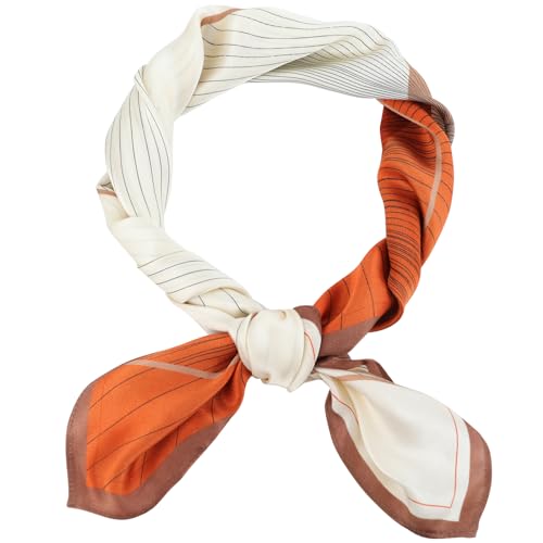 SPFASZEIV 100% Natürliche Maulbeerseide Schal Damen 68×68 cm Quadratisch Seidentuch Leicht Halstuch Seide für Frauen von SPFASZEIV