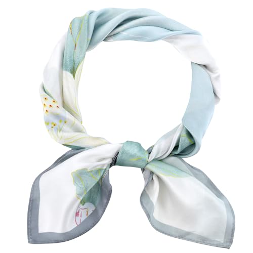 SPFASZEIV 100% Natürliche Maulbeerseide Schal Damen 68×68 cm Quadratisch Seidentuch Leicht Halstuch Seide für Frauen von SPFASZEIV