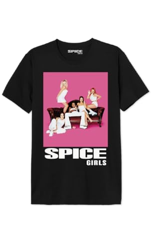 SPICE GIRLS Herren MESPICETS001 t Shirt Damen, Noir, 3XL von SPICE GIRLS