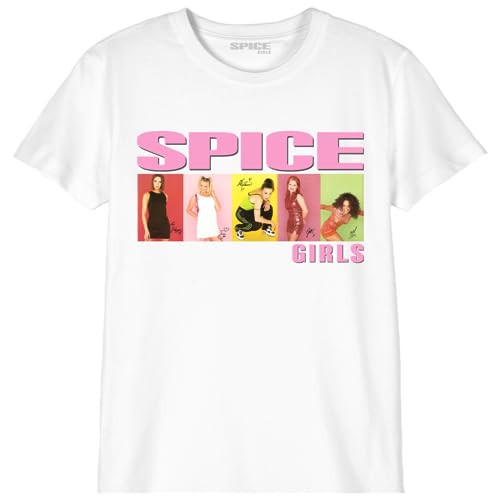 SPICE GIRLS Jungen Bospicets005 T-Shirt, weiß, 10 Jahre von SPICE GIRLS