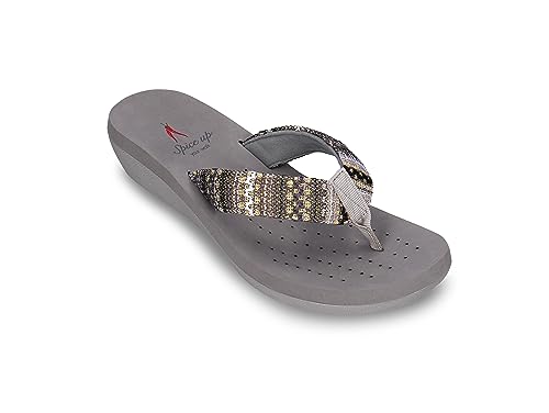 SPICE UP Damen Pomezzia Keilsandale, 11004 Cinzento, 39 EU von SPICE UP