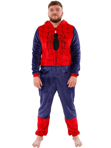 Marvel Onesies für Herren | Herren Spiderman Onesie | Spiderman Kostüm Erwachsene | Offizielles Spiderman Merchandise | Groß von Marvel