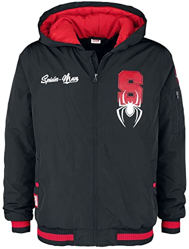 SPIDER-MAN-Man Logo Männer Winterjacke schwarz M 100% Polyester Fan-Merch, Filme, Superhelden von SPIDER-MAN