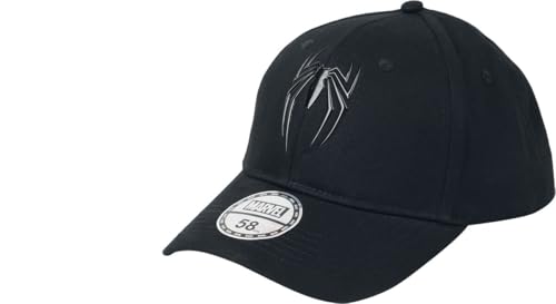 SPIDER-MAN-Man Spiderman - Logo Unisex Cap schwarz 100% Baumwolle Disney, Fan-Merch, Filme, Superhelden von SPIDER-MAN