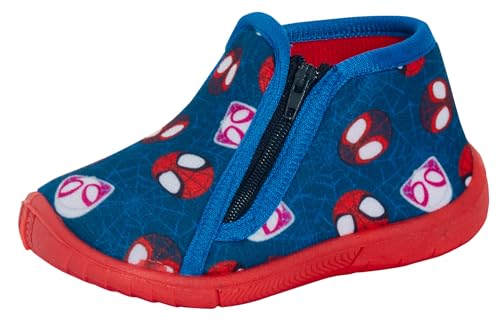 Spidey und Seine fantastischen Freunde – Hausschuhe, Spiderman-Slipper, Stiefel für Kleinkinder, Stiefeletten mit Reißverschluss, Hausschuhe von SPIDER-MAN