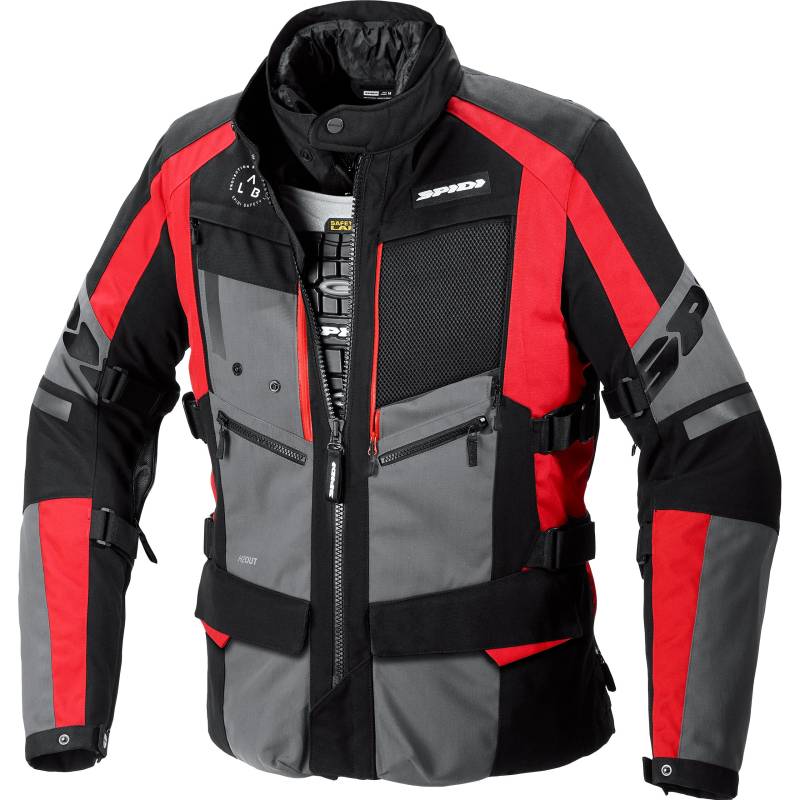 SPIDI 4 Season Evo H2Out Textiljacke schwarz/rot XXL Herren von SPIDI