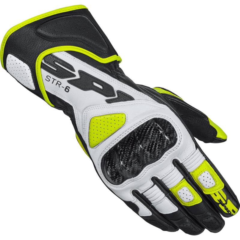 SPIDI STR-6 Lederhandschuh lang neongelb XXL Herren von SPIDI