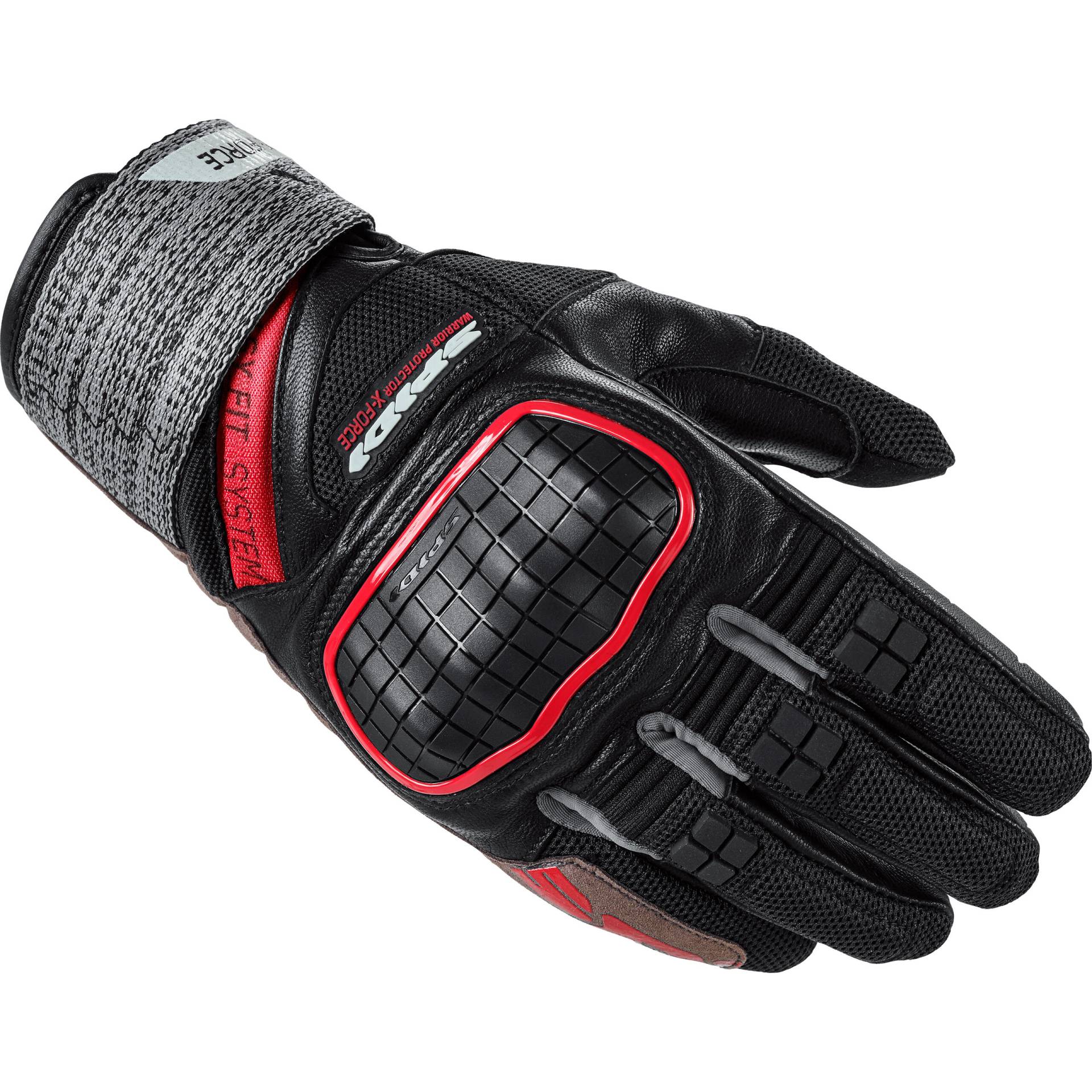 SPIDI X-Force Handschuh schwarz/rot S Herren von SPIDI