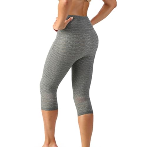 SPIKECELL Anti Cellulite Leggings Damen 3/4 Elektromagnetische Therapie - High Waist, Reaktiviert die Mikrozirkulation in den Beinen, Absetzbares Medizinisches Gerät - Made in Italy von SPIKE-CELL