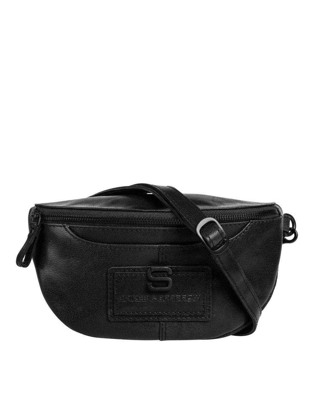 Spikes & Sparrow Gürteltasche Damen Leder, schwarz von SPIKES & SPARROW