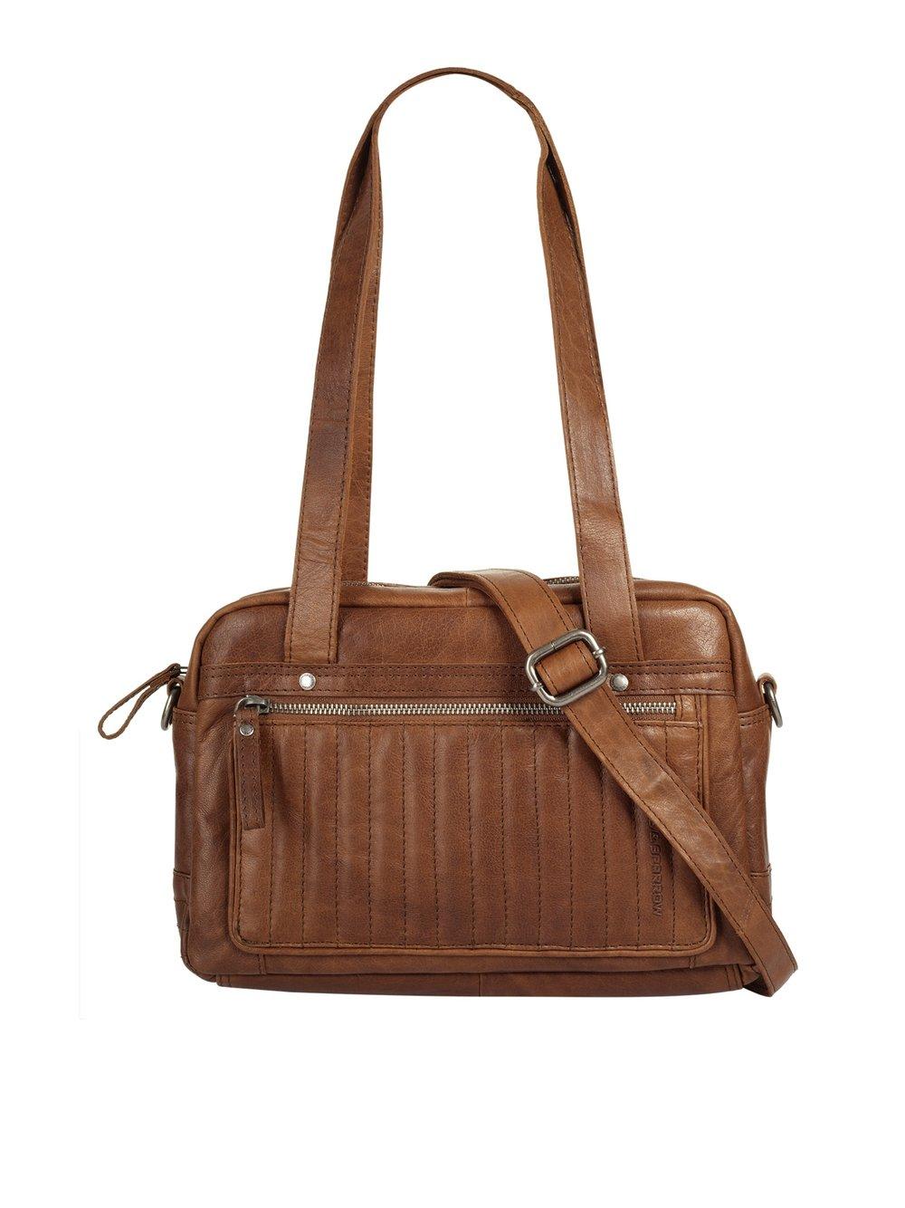 Spikes & Sparrow Handtasche Damen Leder, cognac von SPIKES & SPARROW