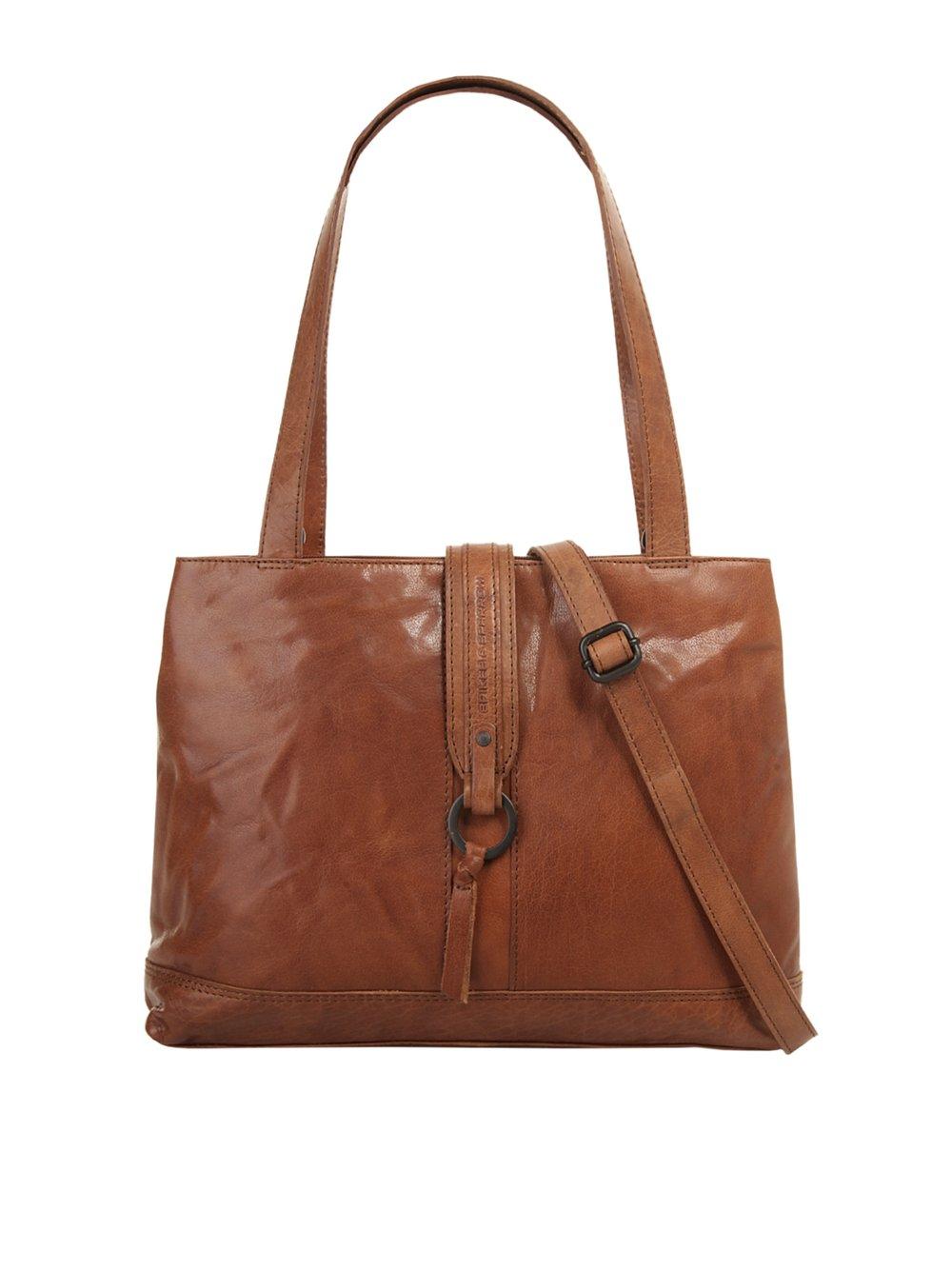 Spikes & Sparrow Shopper Damen Leder, cognac von SPIKES & SPARROW