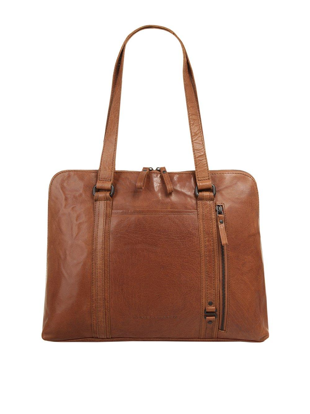 Spikes & Sparrow Shopper Damen Leder, cognac von SPIKES & SPARROW