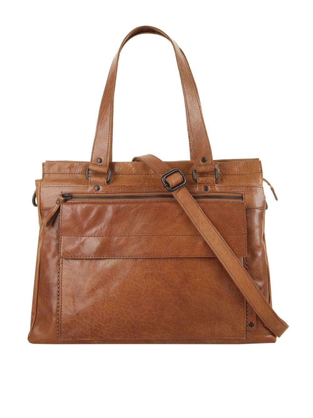 Spikes & Sparrow Shopper Damen Leder, cognac von SPIKES & SPARROW