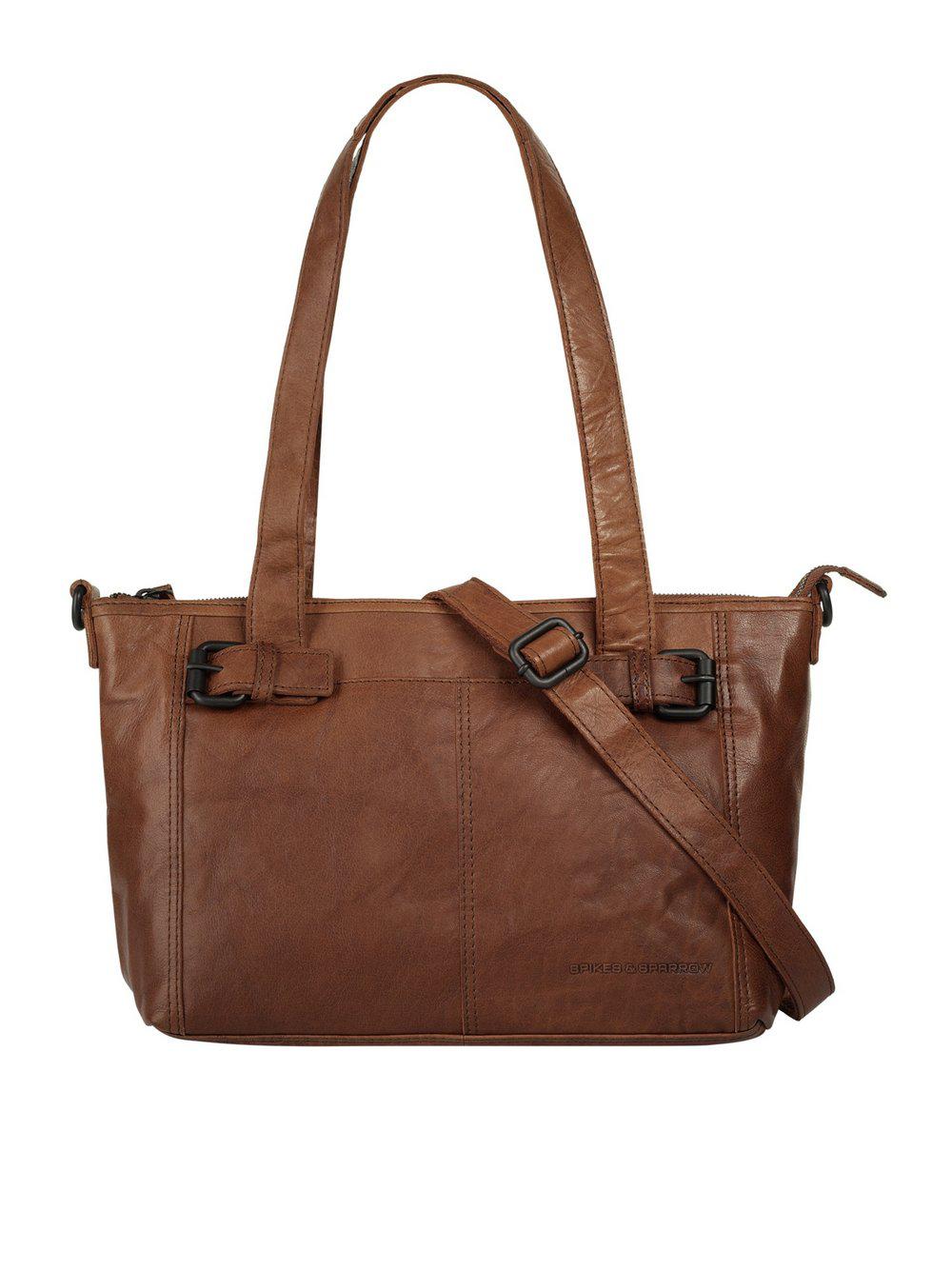 Spikes & Sparrow Shopper Damen Leder, cognac von SPIKES & SPARROW