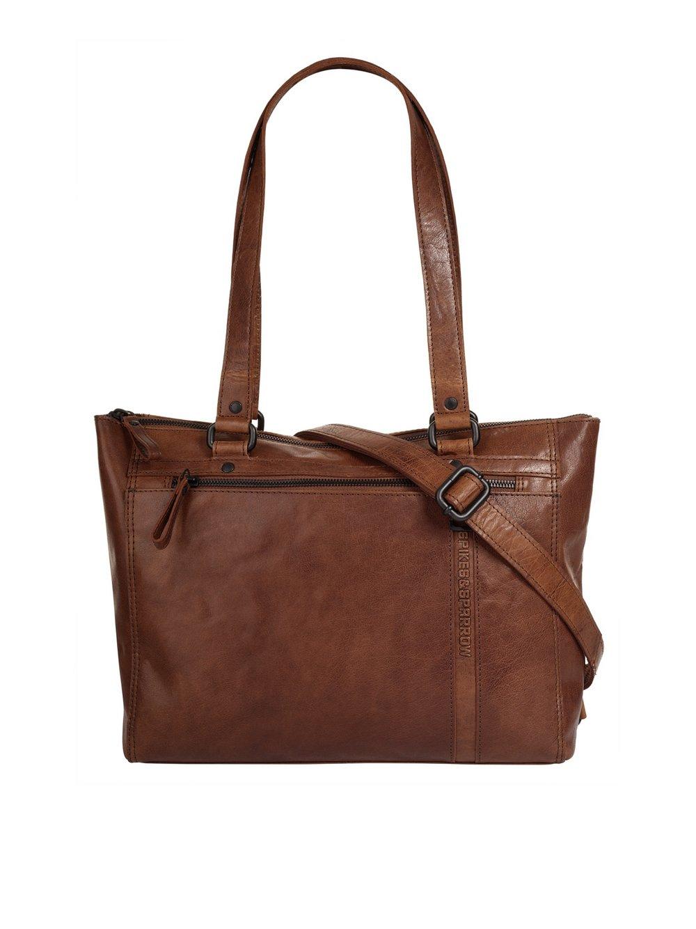 Spikes & Sparrow Shopper Damen Leder, cognac von SPIKES & SPARROW