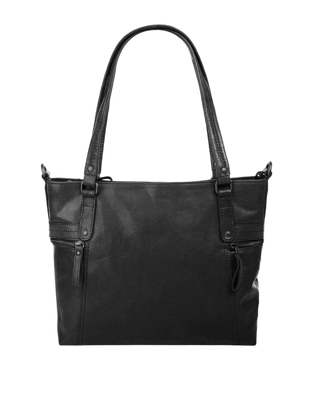 Spikes & Sparrow Shopper Damen Leder, schwarz von SPIKES & SPARROW