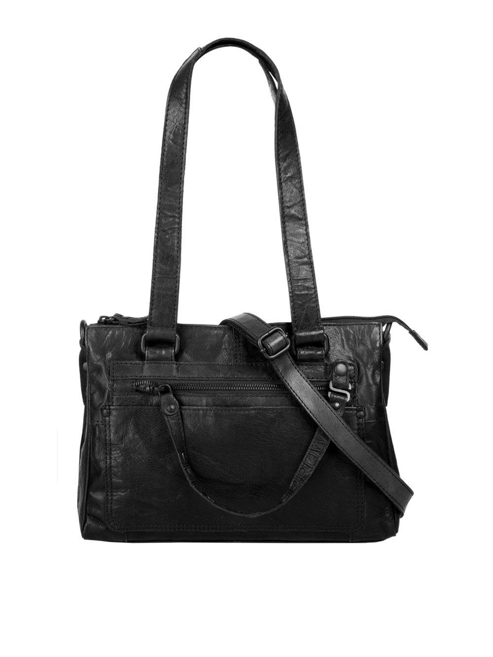 Spikes & Sparrow Shopper Damen Leder, schwarz von SPIKES & SPARROW