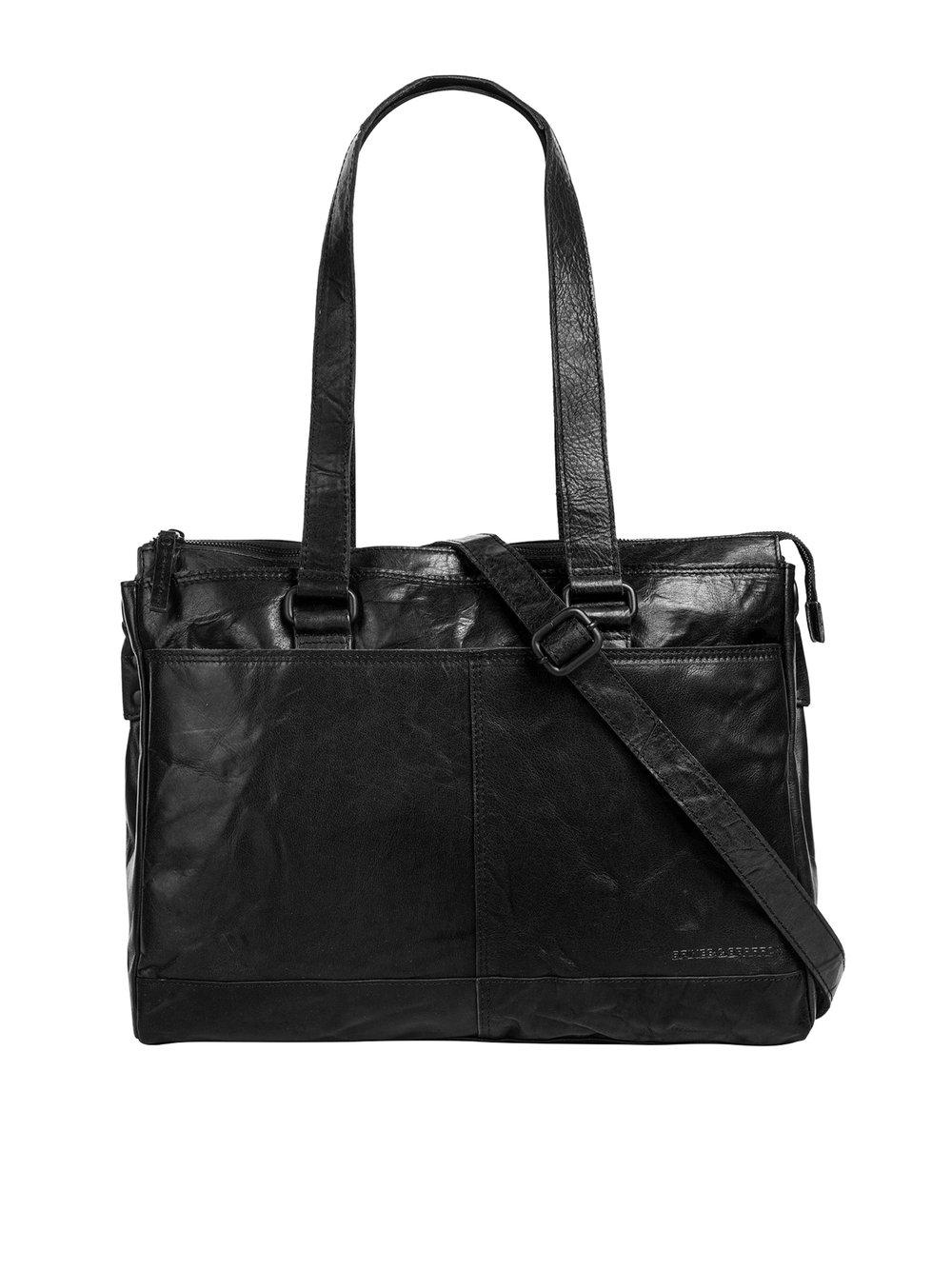 Spikes & Sparrow Shopper Damen Leder, schwarz von SPIKES & SPARROW