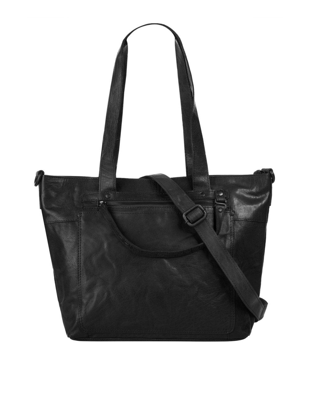 Spikes & Sparrow Shopper Damen Leder, schwarz von SPIKES & SPARROW