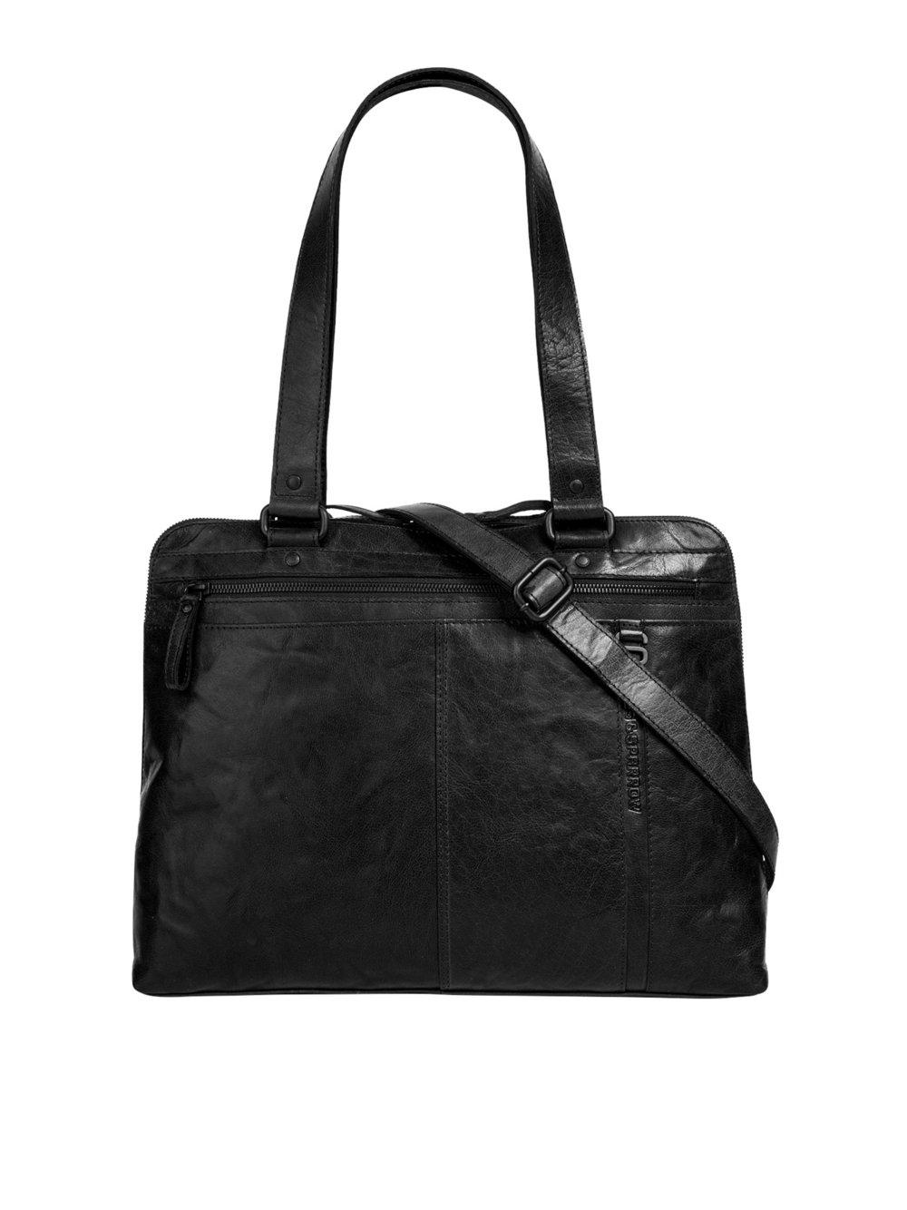 Spikes & Sparrow Shopper Damen Leder, schwarz von SPIKES & SPARROW