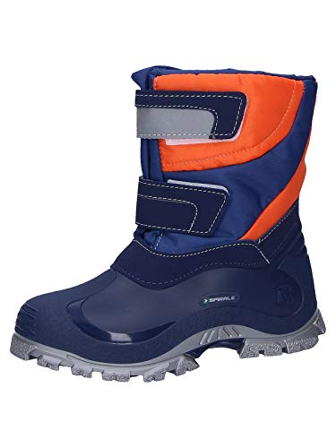 Spirale Jungen Simon Schneestiefel, Mehrfarbig Orange Blau 489, 28 EU von Spirale