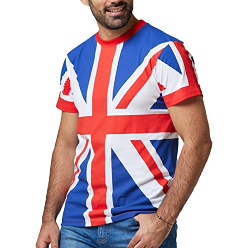 SPIRIT OF ESSEX Union-Jack-T-Shirt für Herren und Kinder, 100 % Baumwolle, Rundhalsausschnitt, kurzärmelig, weiß, XXL SPIRIT OF ESSEX Union-Jack-T-Shirt für Herren und Kinder, 100 % Baumwolle, Rundhalsausschnitt, kurzärmelig, weiß, XXL von SPIRIT OF ESSEX
