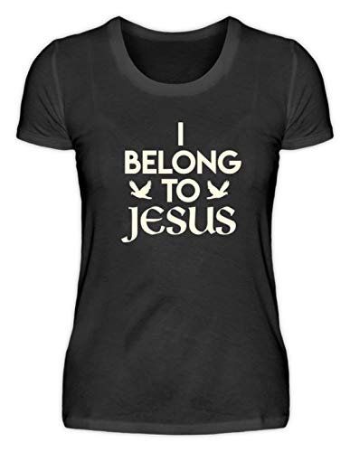I Belong to Jesus - Ich Gehöre Zu Jesus - Gott, Gläubiger, Religion, Christen, Christentum - Damenshirt -M-Schwarz von SPIRITSHIRTSHOP