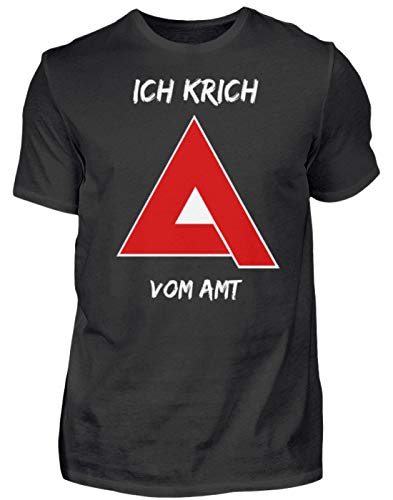 Ich krich vom Amt Hartz4 IV Arbeitslos Arbeitslosengeld Stütze Hartzen Jobcenter - Herren Shirt -3XL-Schwarz von SPIRITSHIRTSHOP