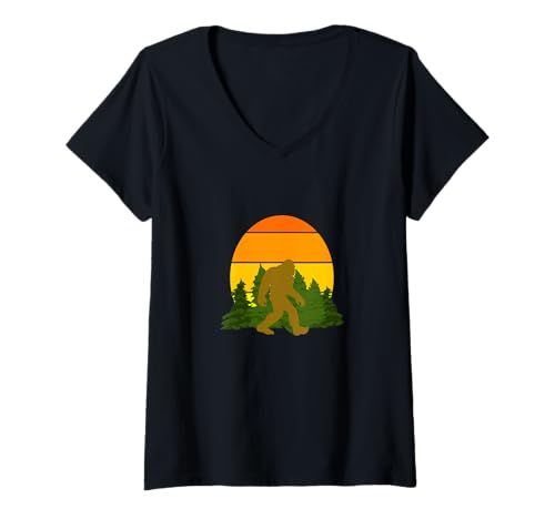 Damen Bigfoot Sasquatch Kambodscha Thailand Thai Myanmar Country T-Shirt mit V-Ausschnitt Damen Bigfoot Sasquatch Kambodscha Thailand Thai Myanmar Country T-Shirt mit V-Ausschnitt von SPNHtHYBLWJHBSY Creations Co
