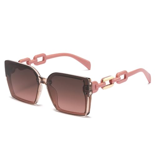 SPOAVGYZ-AUXILAB Oversized Rectangular Sunglasses Personality Sunglasses Female Popular Glasses von SPOAVGYZ