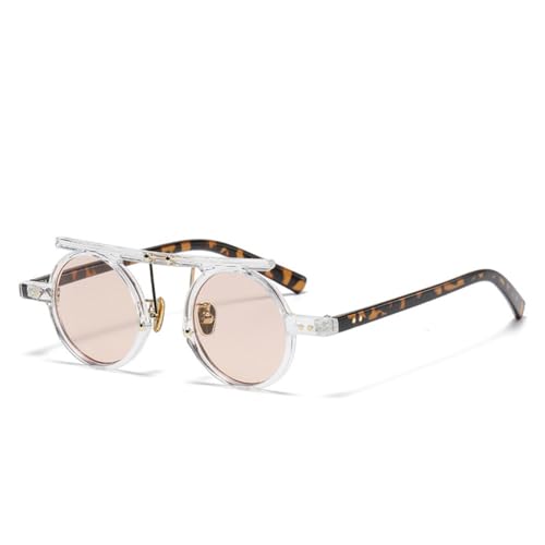 SPOAVGYZ-AUXILAB Retro Small Round Women's Sunglasses Fashion Double Bridge Punk Gradient Men Double Colour Rivets Sunglasses UV400 SPOAVGYZ-AUXILAB Retro Small Round Women's Sunglasses Fashion Double Bridge Punk Gradient Men Double Colour Rivets Sunglasses UV400 von SPOAVGYZ