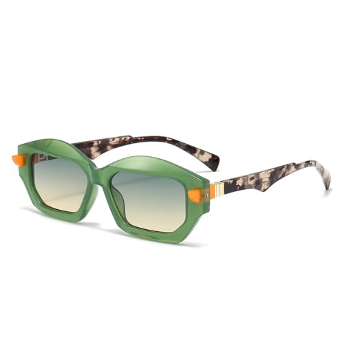 SPOAVGYZ-AUXILAB Unique Irregular Square Sunglasses for Women Two Tone Shades Retro Fashion Men Trendy Studded Gradient Sunglasses UV400 SPOAVGYZ-AUXILAB Unique Irregular Square Sunglasses for Women Two Tone Shades Retro Fashion Men Trendy Studded Gradient Sunglasses UV400 von SPOAVGYZ