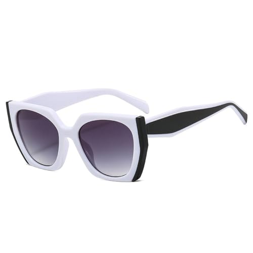 SPOAVGYZ Beliebte Mode Polygon Cat Eye Sonnenbrille Frauen Vintage Klare Farbverlauf Shades UV400 Männer Doppel Farbe Sonnenbrille SPOAVGYZ Beliebte Mode Polygon Cat Eye Sonnenbrille Frauen Vintage Klare Farbverlauf Shades UV400 Männer Doppel Farbe Sonnenbrille von SPOAVGYZ