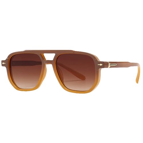 SPOAVGYZ Brown Green Retro Sunglasses for Women UV400 Square Frame Sunglasses for Men SPOAVGYZ Brown Green Retro Sunglasses for Women UV400 Square Frame Sunglasses for Men von SPOAVGYZ