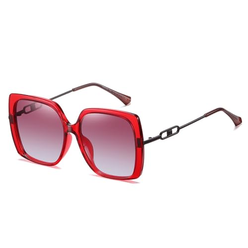 SPOAVGYZ Classic Personality Large Square Colour Polarised Sunglasses,Red SPOAVGYZ Classic Personality Large Square Colour Polarised Sunglasses,Red von SPOAVGYZ
